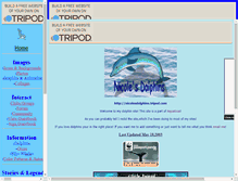 Tablet Screenshot of nicolesdolphins.tripod.com