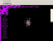 Tablet Screenshot of mysticwolfpa.tripod.com