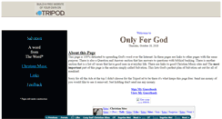 Desktop Screenshot of onlyforgod.tripod.com