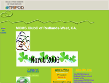 Tablet Screenshot of momsclubredlands.tripod.com