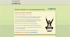 Desktop Screenshot of chesapeakedutchclub.tripod.com