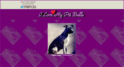 Desktop Screenshot of ilovepitbulls.tripod.com