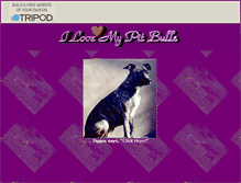 Tablet Screenshot of ilovepitbulls.tripod.com