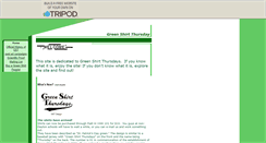 Desktop Screenshot of greenshirtthursday.tripod.com