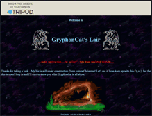 Tablet Screenshot of gryphoncat.tripod.com