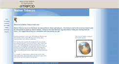 Desktop Screenshot of nativetobacco.tripod.com