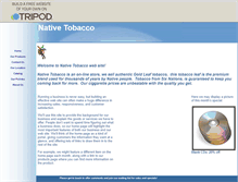 Tablet Screenshot of nativetobacco.tripod.com
