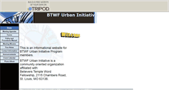 Desktop Screenshot of btwfurbaninitiative.tripod.com