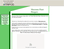 Tablet Screenshot of macrame-plant-hangers.tripod.com