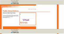 Desktop Screenshot of fedexvirtualairlines.tripod.com