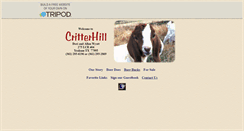 Desktop Screenshot of critterhill.tripod.com