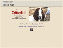 Tablet Screenshot of critterhill.tripod.com