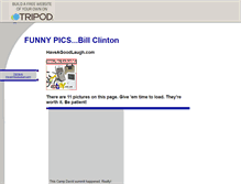 Tablet Screenshot of funnypicsclinton.tripod.com
