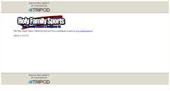 Desktop Screenshot of holyfamilysports.tripod.com