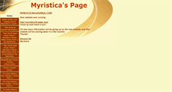 Desktop Screenshot of myristica1.tripod.com