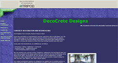 Desktop Screenshot of decocrete.tripod.com