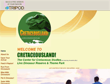 Tablet Screenshot of cretaceousland.tripod.com