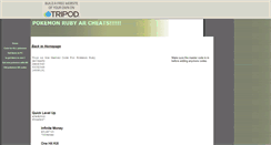 Desktop Screenshot of pokemonrubycheats0.tripod.com