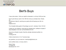Tablet Screenshot of bertsbuys.tripod.com
