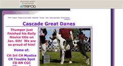 Desktop Screenshot of cascadegreatdanes.tripod.com