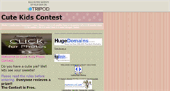 Desktop Screenshot of cutekidscontest.tripod.com