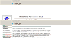 Desktop Screenshot of habanero-polocrosse.tripod.com