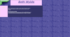 Desktop Screenshot of beth-wylde.tripod.com