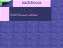 Tablet Screenshot of beth-wylde.tripod.com