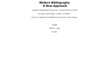 Tablet Screenshot of modern-bibliography.tripod.com
