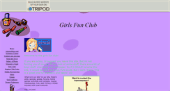 Desktop Screenshot of girlsfunclub.tripod.com