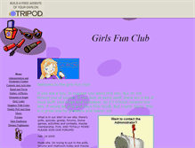 Tablet Screenshot of girlsfunclub.tripod.com