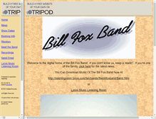 Tablet Screenshot of billfoxband.tripod.com