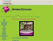 Tablet Screenshot of brides2grooms.tripod.com