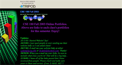 Desktop Screenshot of cse180fall2003.tripod.com