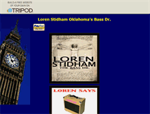 Tablet Screenshot of lorenstidham.tripod.com