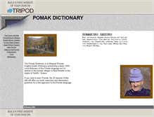 Tablet Screenshot of pomakdictionary.tripod.com