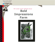 Tablet Screenshot of boldimpressionsfarm.tripod.com