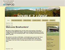 Tablet Screenshot of doublezlodge.tripod.com