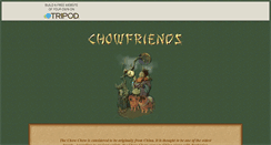 Desktop Screenshot of chowfriends.tripod.com