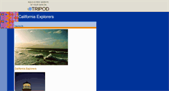 Desktop Screenshot of californiaexplorers.tripod.com