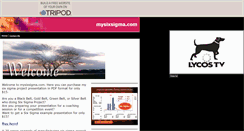 Desktop Screenshot of mysixsigma.tripod.com