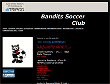 Tablet Screenshot of banditssoccer.tripod.com