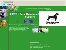 Tablet Screenshot of pawsrescue.tripod.com