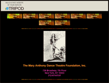 Tablet Screenshot of maryanthonydance.tripod.com