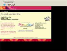 Tablet Screenshot of englishjunkie.tripod.com