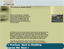 Tablet Screenshot of cimarron-ranch.tripod.com