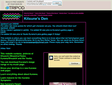 Tablet Screenshot of kitsunesden0.tripod.com