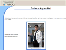 Tablet Screenshot of barbersagnusdei.tripod.com