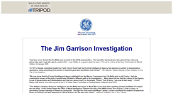 Desktop Screenshot of garrisoninvestigation.tripod.com