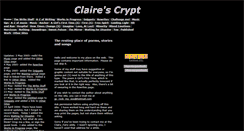 Desktop Screenshot of clairewriter.tripod.com